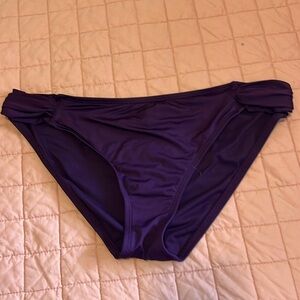 Massimo size XL bikini bathing suit bottoms color is a wine/eggplant purple